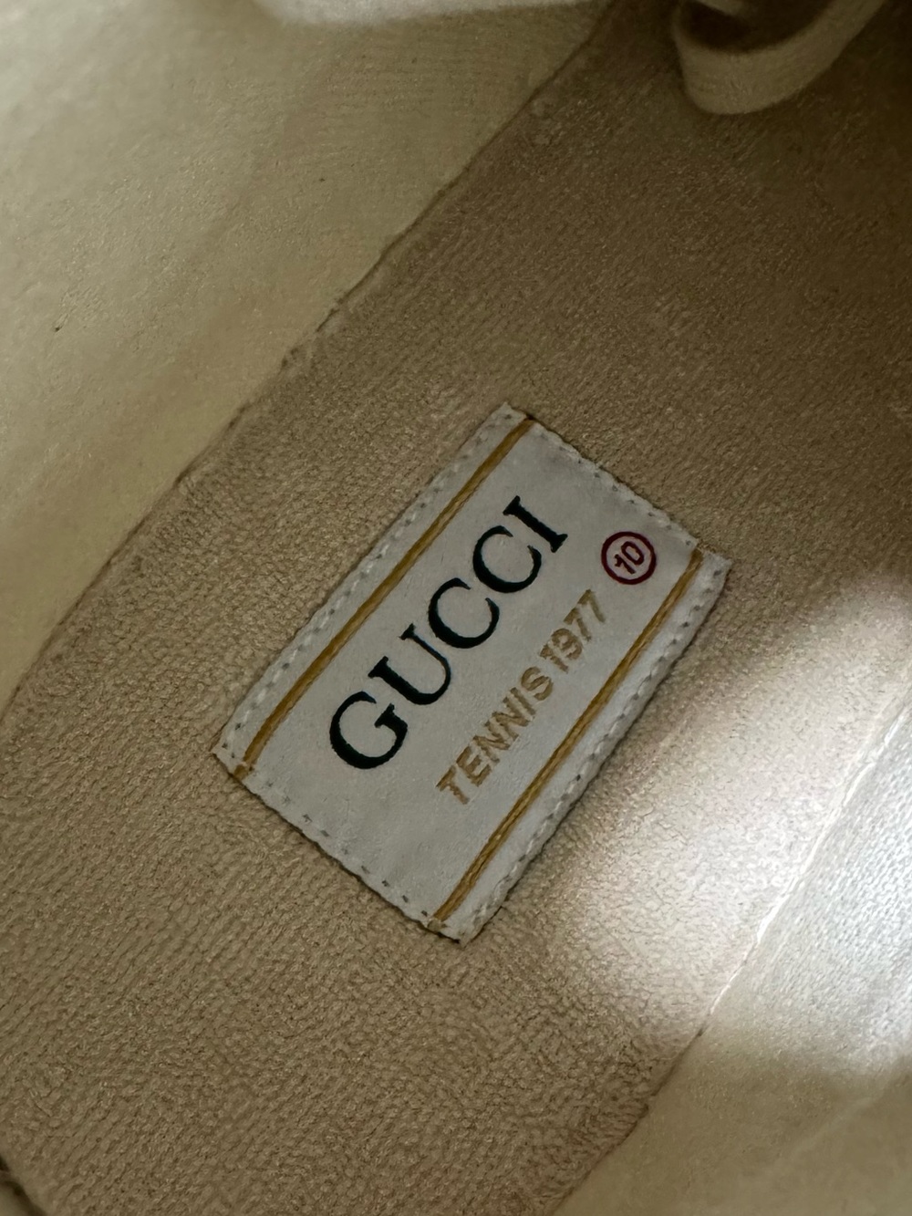 Gucci Interlocking G Beige High Sneakers Men’s UK 10/US 11 74599 - Picture 6 of 9